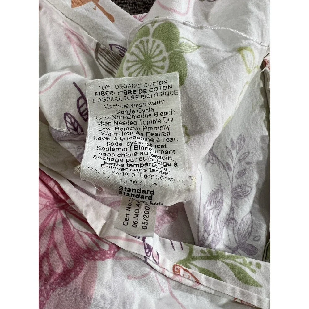 Laura Ashley Pink/Green/Orange Floral AOP Full Size Sheet Set + 2 Pillowcases